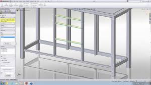 Using Weldments For Furniture Design In Solidworks Webcast Furniture Design Furniture Solidworks