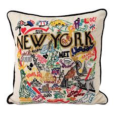 Hand Embroidered City Pillows Hand Embroidered City Pillows Detailed Colorful Highlights And Landmarks F City Pillow State Pillow Hand Embroidered Pillows