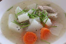 Resep sup lobak putih super segar dan sehat ala bunda tika. Daikon Radish Soup Sup Lobak Putih Bilingual Eng Indonesia Mother Bakes Easy