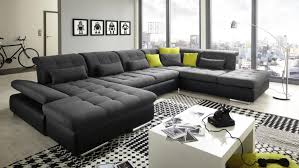 Wohnlandschaft Santa Fe In Schwarz Anthrazit Mit