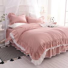 Like the name suggests, the queen rv size bed is found mainly in recreational vehicles (rvs). Trendy Dusty Pink And White Victorian Ruffled Noble Excellence Girly Full Queen Size Bedding Bedspread Bedr Rose Gold Bedroom Rose Bedroom Pink Bedding Set
