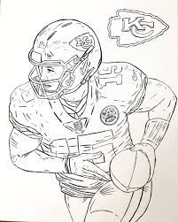 Kansas city chiefs on twitter: Patrick Mahomes Coloring Pages Coloring Home