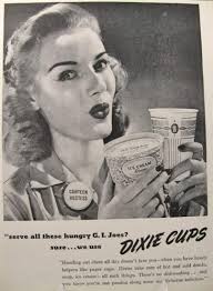 1945 Dixie Cup Ad Canteen Hostess Ice Cream Dixie Vintage Food Ads Other Vintage Ads Vintage Magazine Vintage Advertisements