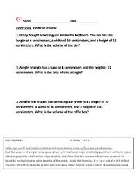 Test your understanding of maths skills with this practice quiz, suitable for students in year 6 of the australian curriculum. 6 G A 2 Geometry Word Problems 6th Grade Common Core Math Worksheets