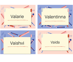 Nombre De Mujeres Que Comiencen Con V Puras Letras