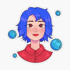 "Stardew Valley Aquamarine Emily" Sticker for Sale by sliceofbrie