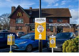 Slough Berkshire Uk 3rd January 2021 The Mcdonald S Drive Thru In Slough Was Busy Today It Now Has Click And Serve Collection Points In The Car Park Credit Maureen Mclean Alamy Stock Photo