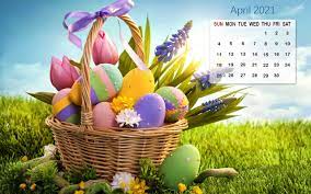 How many days until easter? Easter April Calendar 2021 Wallpaper Kolpaper Awesome Free Hd Wallpapers