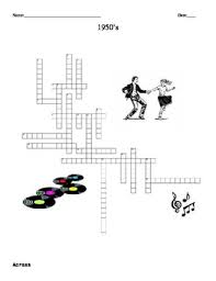 Check spelling or type a new query. 1950s Crossword Worksheets Teaching Resources Tpt