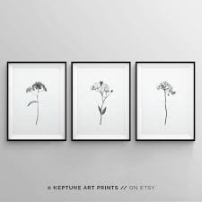 Black And White Photo Art Prints Set Of 3 Floral Black And White Art Prints Minimalist Boho Nursery Wall Art Prints Modern Flowers Poster Set 3 Piece Wall Decor Plants In 2020 White Art Modern Flower Nursery Wall Art
