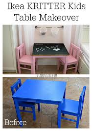 Ikea Kritter Kids Table Makeover Table Makeover Kid Table Ikea Kids