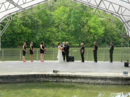 Bridal Party On The Floating Island Twin Lakes Park Greensburg Pa Lake Park Twin Lakes Lake