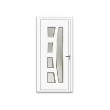Porte D Entree Aluminium 75 Mm Poussant Gauche Ke2 Blanc 90 X 215 Cm Neo10 00983
