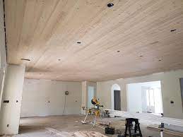 This video describes how the easy up track and clip installation system works and what types of ceiling products it is used to install. Tongue And Groove Ceiling Customer Wanted The Smooth Side Exposed Just Lack Finishing Up Carpentry