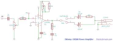 If you use a 4ohm speaker you will place r3,4,17,23 at the board. Electrosmash 1wamp Electroc Guitar Amplifier