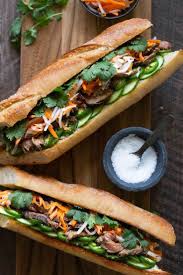 Lemongrass Steak Banh Mi Sandwich Cooking With Cocktail Rings Food Banh Mi Sandwich Recipe Sandwiches