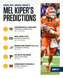 Nfl draft 2021 dates, start time, pick order, tv channels & updated mock drafts. Espn On Twitter Melkiperespn Projects Four Qbs Will Be Drafted In The Top 10 Find Out Who Goes Where And Why In His Mock Draft 1 0 Espn Https T Co 7xcsyyiph0 Https T Co Tokmwivu7p