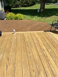 Appearance after initial stain application: Timber Oil Stain Reviews Woodrich Brand