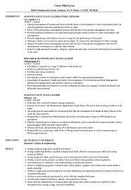Including team skills on your resume is important as they are important for most job roles. Maintenance Team Leader Cv June 2021