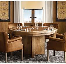 Brunswick Oak Leather Game Table In 2020 Table Games Pool Table Parts Table