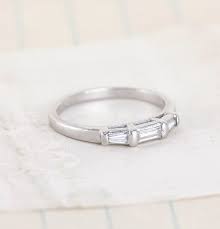 1940s Platinum Wedding Band With Diamond Baguettes Erica Weiner Baguette Diamond Wedding Band Platinum Wedding Band Diamond Wedding Bands