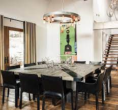 Rated 4.5 out of 5 stars. Tahoe Ski Retreat With Interior Design By Antonio Martins Square Dining Tables Eclectic Dining Room Square Dining Room Table