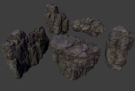 Rocks Stones 3d Model Max Fbx Ma Mb 2 3d Model Model Stone Rocks