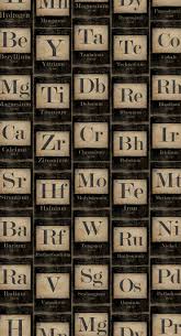 Periodic Table Wallpaper From The Gifted Few Organik Kimya Kimya Duvar Kagidi