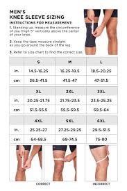 mens performance compression knee sleeve