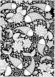 See more ideas about coloring pages, adult coloring pages, coloring book pages. Fishes With Dark Background Fishes Adult Coloring Pages