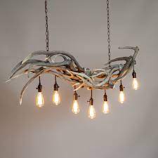 Modern Antler Chandeliers Real Antler Lighting The Peak Antler Co Diy Chandelier Antler Light Fixtures Antler Lights