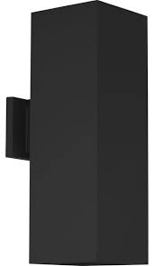 Up and downlights just outside your garage make it easier to. 6 Led Square Cylinder Up Down Wall Lantern Modern Outdoor Wall Lights And Sconces By Progress Lighting P5644 31 30k Houzz