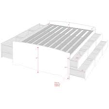 Alibaba.com offers 1,020 platform bed drawers products. Prepac Tall Queen Captain S Platform Storage Bed With 12 Drawers On Sale Overstock 3701480