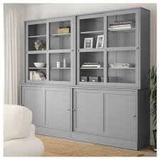 Havsta Storage With Sliding Glass Doors Gray 95 1 4x18 1 2x83 1 2 Ikea Sliding Glass Door Interior Barn Doors Doors Interior