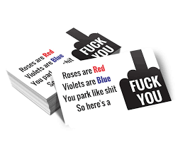 Amazon.com: You Park Like Sh*t - Bad Parking Business Cards (Pack of 100) :  Office Products