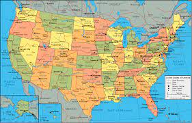 Estados unidos y canadá este mapa representa los límites aproximados de las regiones. Mapa Dos Estados Unidos Com Suas Capitais Gif 1100 704 United States Map America Map United States Travel