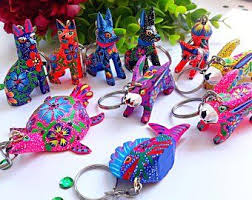 Alebrije Wooden Keychain Now On Sale Onsale Etsy Keychain Keyrings Alebrijes Alebrije Mexi Wooden Keychain Valentines Gifts For Her Diy Party Supplies