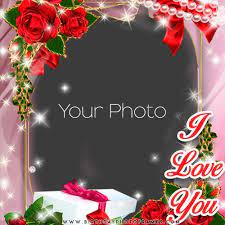 After you set the photo frame you can push the save button to download the photo frame extend your own photo. Edit Personalized Photo Frames With Love Hearts Online Birthday Photo Frame Photo Frame Happy Valentines Day Pictures
