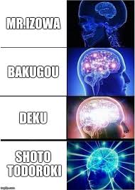 See more 'my hero academia' images on know your meme! Expanding Brain Meme Imgflip