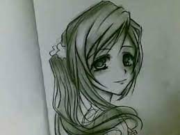 Easy drawings of anime easy anime drawings in pencil boy. Drawing Cute Anime Girl Using Charcoal Youtube