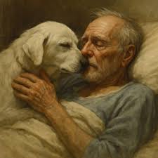 A heart-wrenching farewell between a father and his loyal dog