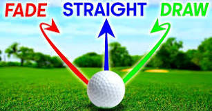 Image result for what does fade and draw mean in golf
