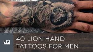 40 Lion Hand Tattoos For Men Youtube