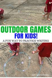 Practice Prewriting With Movement Outdoor Games For Kids Easy Games For Kids Fun Outdoor Games