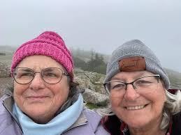 Lori Kelley, of Fort Walton Beach, Florida, shares a photo with her husband  Chuck at the beginning of a ride at Witch Hole Pond