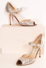 Sparkly Silver Jimmy Choo Wedding Shoes Fashion Heels Heels Jimmy Choo Shoes