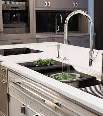 The galley sink is an innovative product that was invented by an award winning kitchen designer to address the needs of his clients. The Galley Tap A Faucet Custom Made For The Modern Kitchen La Cuisine International
