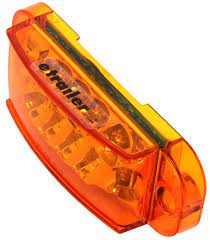 Miro Flex Led Trailer Side Marker Light And Mid Ship Turn Signal Submersible Amber Lens Optronic Submersible Best Trailers Trailer