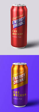 Free Energy Drink Can Psd Mockup Template Psd Free Psd Mockup Free Psd
