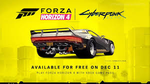 Official home to forza horizon, developed by @weareplayground and published by turn 10 studios. Cyberpunk 2077 Car Coming To Forza Horizon 4 On December 11 Xboxone